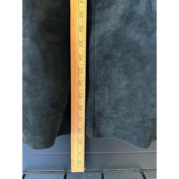 Velvet by Graham & Spencer Black Suede‎ Shift Dress - Women's Size Medium - Picture 5 of 7